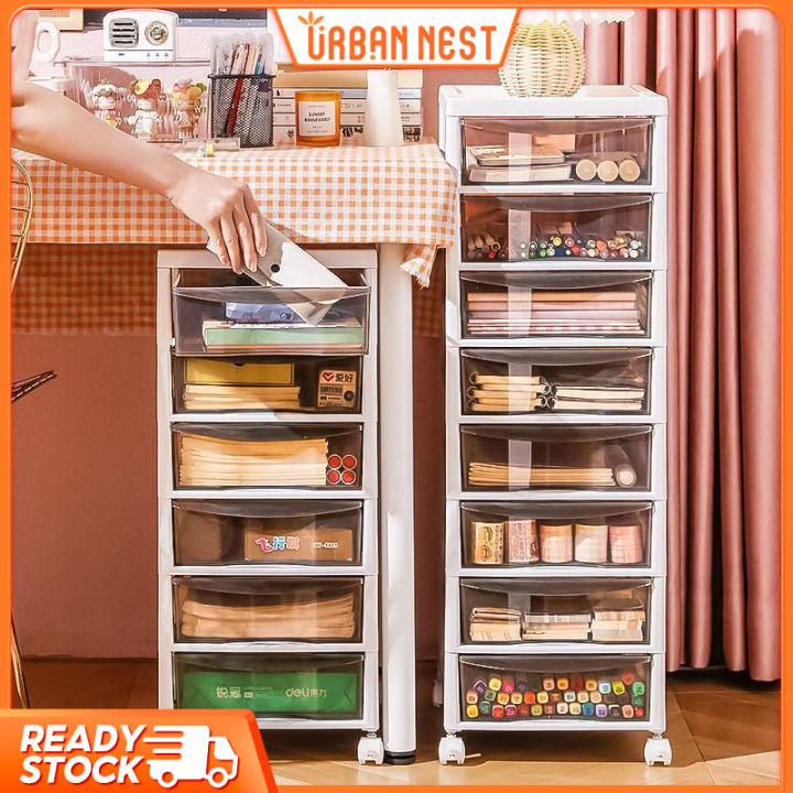 Drawer Type Storage Cabinet, Multi-layer Movable Snack Cabinet