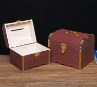 Creative Gifts Retro Wooden Piggy BOX Classical Numismatic Safe Money Saving Box Piggy Adult Skarbonka Home Decoration EK50MB