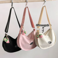 ifashionbagshop(IF1894) กระเป๋าผ้าสะพายข้างFASHIONผ้าอ๊อกซ์ฟอร์ด-มีซิป