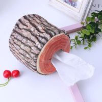 1pc Imitation Tree Bark Tissue Box Napkin Holder Case Paper Cover 13 x 11cm Home Kitchen Practical Decor Accessory Tissue Holders