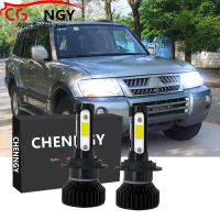 หลอดไฟหน้ารถยนต์ LED V4 6000K ฮาโลเจน สีขาว แบบเปลี่ยน สําหรับ Mitsubishi Pajero V73 V75 2003-2011 (1 คู่)