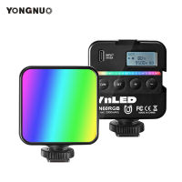 YONGNUO ไฟถ่ายวิดีโอกระเป๋าขนาดเล็ก YN60RGB LED,ไฟถ่ายภาพ RGB แบบพกพาพร้อมอุณหภูมิสองสี2500K-9500K CRI≥ 95 TLCI≥ 97รองเท้าเย็นสำหรับสตูดิโอถ่ายภาพบุคคลบันทึกวิดีโอไลฟ์สตรีม