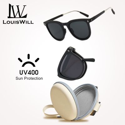 Louiswill แว่นตากันแดด UV400 พับได้ เหมาะกับการขับขี่กลางแจ้ง สําหรับผู้ชาย และผู้หญิง 5211042◊