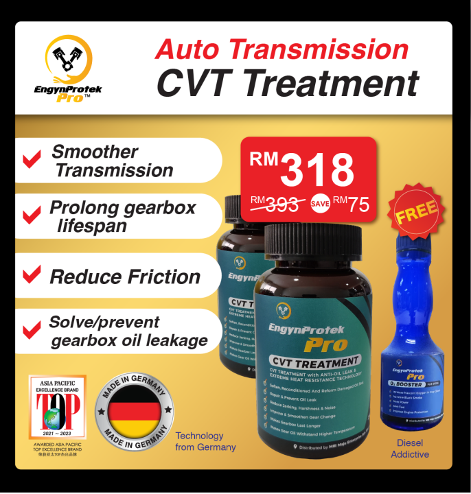 EngynProtekPro Transmissions Oil CVT Gearbox Treatment CVT 2Btl Free