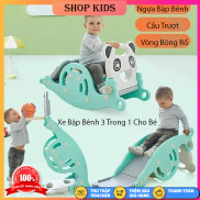 Xe Gấu Bập Bênh 3 IN 1, Xe Bập Bênh, Cầu Trượt