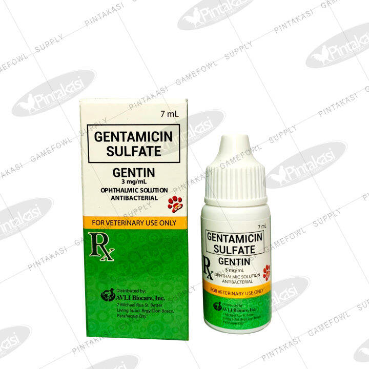 PINTAKASI Gentin Gentamicin Sulfate 3mg/mL Ophthalmic Solution