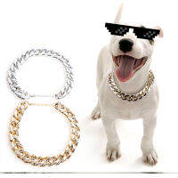 Dog Cat Gold สร้อยคอทอง P Chain Dress Up ของขวัญตกแต่งสำหรับสุนัขต่อสู้สุนัขอุปกรณ์เสริมเครื่องประดับ Photo Props