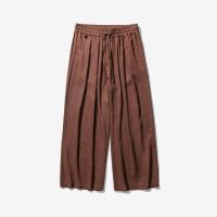 、’】【= 2023 Chinese Style Mens Trousers Harajuku Retro Waistband Harem Trousers Hanfu Modified Casual Trousers Jogging Sweatpants 5XL