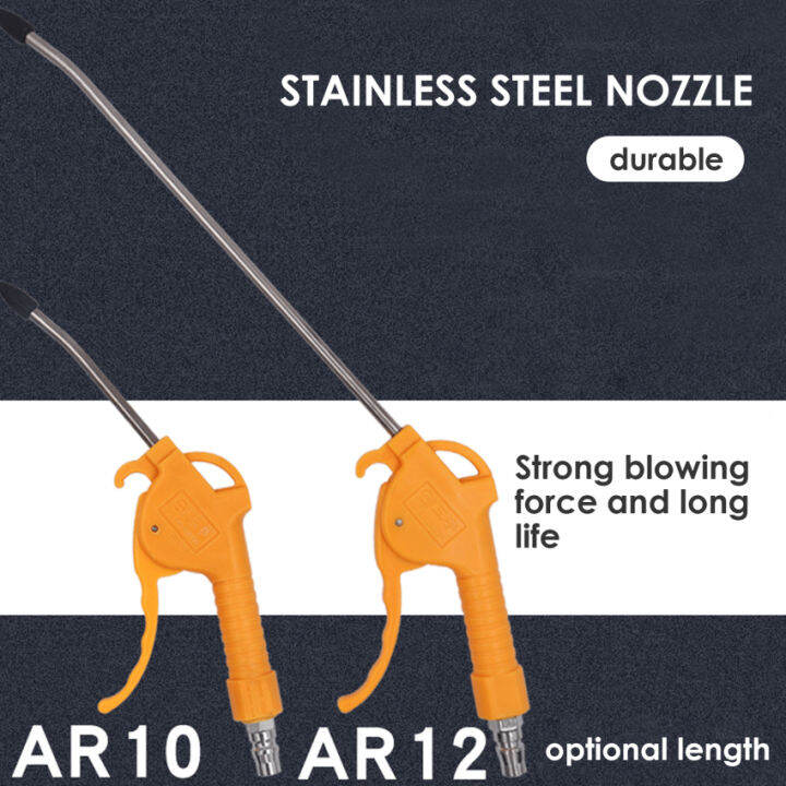 TTLIFE Pneumatic Air Dust Blower Yellow Plastic Dust Removal Powerful Air Compressor Air Pump