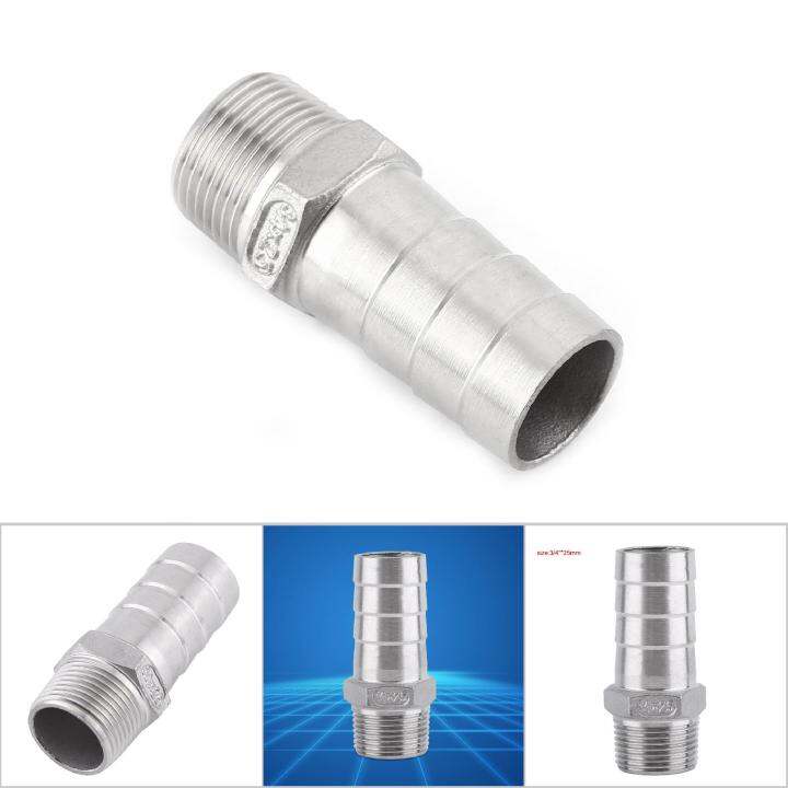 Hose Connector Barb Adapter Stainless Steel SS304 Male Thread Pipe ...