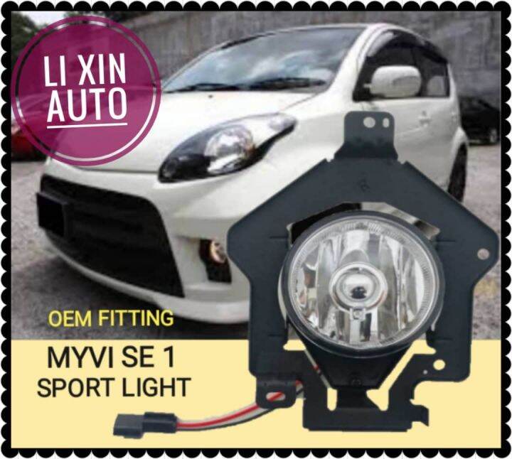PERODUA MYVI SE 1 20072010 SPORT LIGHT FOG LAMP WITH BULB AND BRAKET