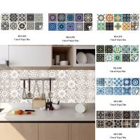 Matte Surface Floor Sticker Home Decor Transfers Covers 10pcs Tile Waterpoof Peel &amp; Stick Wall Stickers For Kitchen Living Room Wall Stickers  Decals