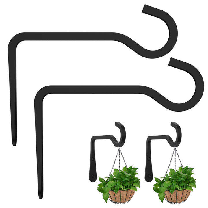 2Pcs Hanging Plant Bracket Metal Wall Mounted Plant Hanger 22LB Heavy