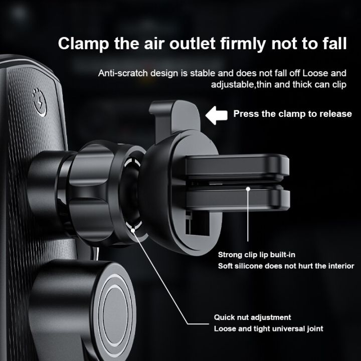 ilepo-gravity-automatic-clamping-car-stand-air-outlet-multifunction-phone-holder-auto-universal-bracket