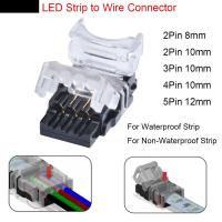 NYBHIA 8มม. 10มม. 3528 5050การเชื่อมต่อที่รวดเร็ว2Pin 3Pin 4Pin สาย5Pin กับอะแดปเตอร์ PCB ตัวเชื่อมต่อแถบไฟ LED