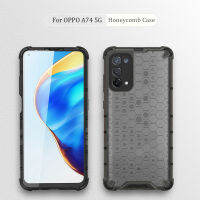 NORVIK สำหรับ OPPO A74 5G เคสโทรศัพท์เลนส์ป้องกันปลอกกันกระแทกรังผึ้งเคสระบายความร้อนฝาหลัง