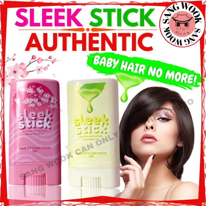 Sleek Stick Hair Styling Stick 15G With Aloe Vera Extract Argan Oil and  Sunflower Oil Hair