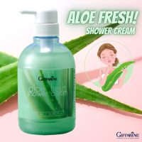 Aloe Fresh Shower Gel ครีมอาบน้ำ อโลเฟรช มีสวนผสมของว่านหางจระเข้ และวิตามิน อี ให้ผิวเปล่งปลั่ง มีชีวิตชีวา