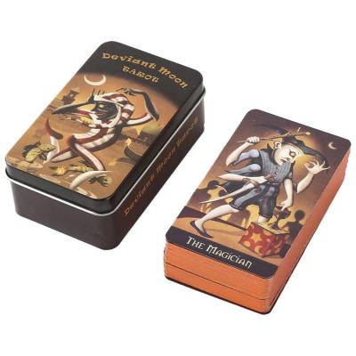 Bronzing Deviant Moon Tarot Cards Durable and Popular Cards Oracle Friends Party Board Game Fun Divination Fate Card Game clean