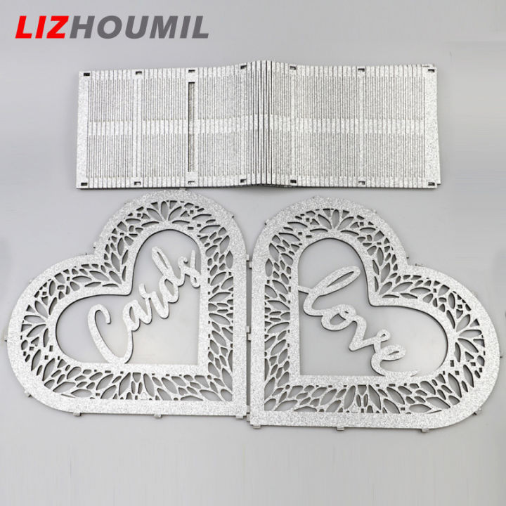 lizhoumil-รูปความรักหลอดไฟประดับแบบสายการ์ดงานแต่งงานกล่องล็อคสำหรับปาร์ตี้จบการศึกษาตกแต่งอาบน้ำเด็กวันเกิด