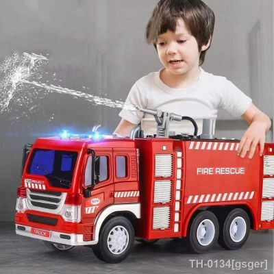 ♦✧ Grandes dimensões crianças bombeiro brinquedos carro caminhão de bombeiros brinquedo elétrico spray água música luz educativo para presente