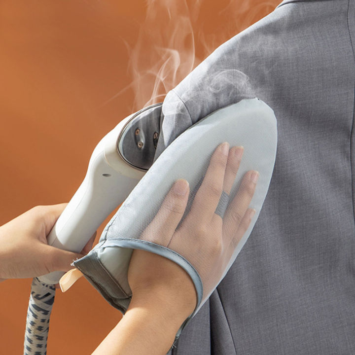 มือถือรีดผ้านวม-pad-ป้องกันน้ำร้อนลวกแผ่นเหล็กปกถุงมือทนความร้อนสำหรับเสื้อผ้าเรือกลไฟเสื้อผ้าแขนที่รองรีด