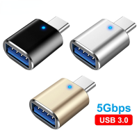 นำ USB 3.0ไปยังอะแดปเตอร์ OTG ประเภท C เพื่อ USB USB-A เพื่อไมโคร USB อะแดปเตอร์ Xiaomi หัวต่อซัมซุงตัวเมียชนิด C USB 3A