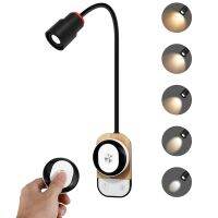 hyfvbujh∋◕♠ Tokili Reading Lamp 5 Colors Brightness Hung USB Chargeable Magnetic Remote/Touch Study Wall Sconce
