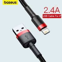 Baseus 2.4A Fast Charging USB Cable for iPhone 12 11 Pro Max Xs Xr X 8 Plus Cable for iPhone 7 SE ipad air mini 4 Charger Cable