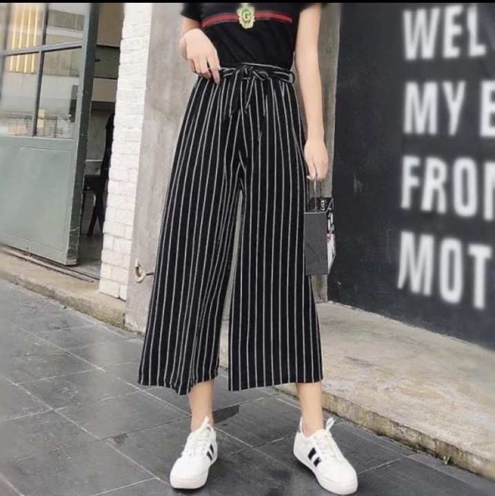 Buy 3 for only 150 Stripe Square pants for women | Lazada PH