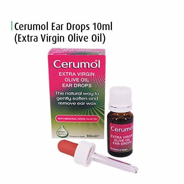 [Cerumol Ear Drops 10ml (Extra Virgin Olive Oil)] Medicinal Grade Ear