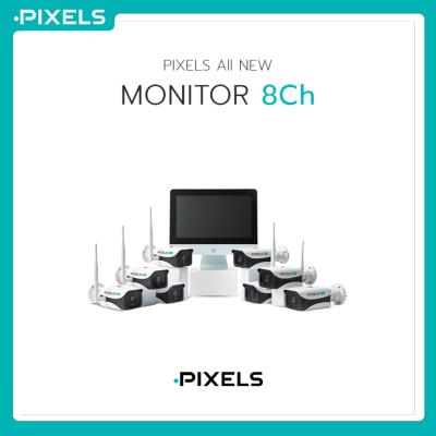 [ฟรี ฮาร์ดดิสก์ HDD 2 TB] ALL NEW X SERIES MONITOR 8 CH กล้องวงจรปิดไร้สาย PIXELS รุ่นมอนิเตอร์ มาพร้อมจอ LED 12.5" และชุดกล้อง 8 ตัว ดูออนไลน์มือถือได้ 20 เครื่อง