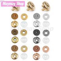 ◄✤ 10sets/lot 17mm Magnetic Snap Round Button Purse Leather Fasteners Clasp For Purse Bag Wallet Notebook Craft Parts Accessories