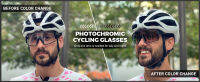 แว่นตาจักรยานและกีฬากลางแจ้ง KAPVOE รุ่น KE-9022 : Photochromic AUTO เลนส์ใสไปจนถึงดำ กัน UV