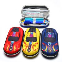 3D Racing Car Pencil Cases Cartoons School Pencil Case for Children Stationery Box EVA Plastic Pen Case Boy Cute Pen Bag Gifts