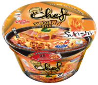 ลิตเติ้ลกุ๊กเชฟ บะหมี่กึ่งสำเร็จรูป รสสไปซี่ชีส ซูกิชิ ขนาด 78g/Little Cook Chef instant noodle Spicy Cheese Sukishi Sauce flavor/小廚師即食麵/主廚聯名系列/香辣芝士壽喜醬口味