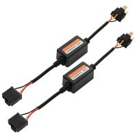 1 คู่ H4 LED ไฟหน้า CANbus ถอดรหัสข้อผิดพลาดฟรีป้องกันการสั่นไหวต้านทาน