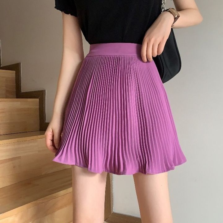 cc-pleated-skirt-short-woman-elastic-waist-skirts-mircro-tennis-new