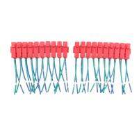 Tasico ที่ใส่ฟิวส์ทรงใบมีดเอทีโอแบบอินไลน์ในรถยนต์20ชิ้น,บล็อคน้ำ