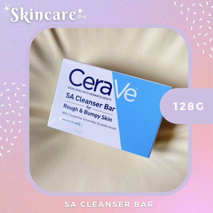 GHY-[dented box] Cerave SA Cleanser Bar for Rough & Bumpy Skin 128g ...