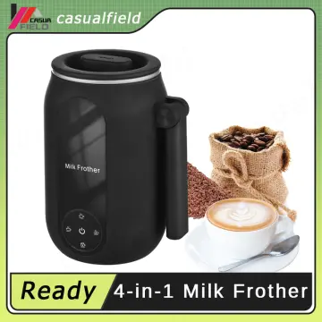 Electric Milk Frother 4 in 1 Milk Steamer 350ml Automatic Warm Cold Foam  Maker Foamy Hot Chocolate Handheld Milk Frother Coffee - AliExpress