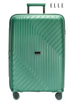 ELLE Travel Abstract Collection, 100% PP (พอลิโพรไพลีน). กระเป๋าเดินทางขนาด 28"นิ้ว, ระบบซิปคู่และซิปขยาย, ล้อหมุน 360องศา, คันชักอลูมิเนียมปรับได้หลายระดับ