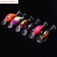 SCIROCCO Crankbaits ตะขอแข็งเหยื่อปลอมลอยจำลองเหยื่อตกปลาตกปลาอุปกรณ์ตกปลาแท็กเกิล Crankbait เหยี่อปลาไขมันน้อยปลาไบโอนิกเหยี่อปลาเหยื่อตกปลาเหยื่อเหยื่อแข็ง