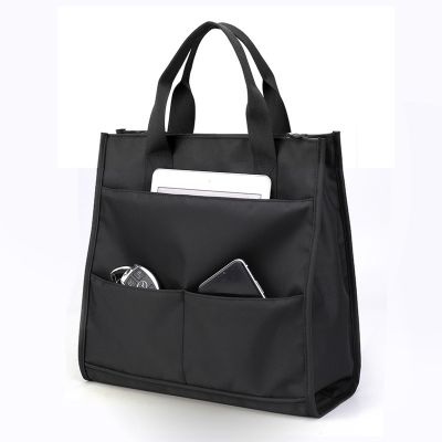 [COD] Teacher class special bag teacher briefcase document work commuter interlayer multi-pocket waterproof Oxford