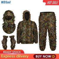 WDSoil ชุดสูท Ghillie สำหรับผู้ชายชุดลายพรางสำหรับการล่าไก่งวงกลางแจ้ง