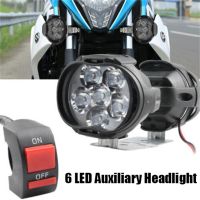 【CW】 2pcs/pair Motorcycle Headlight 6 Lights SpotLights Electric Scooters Lamp Modified Auxiliary Bulbs