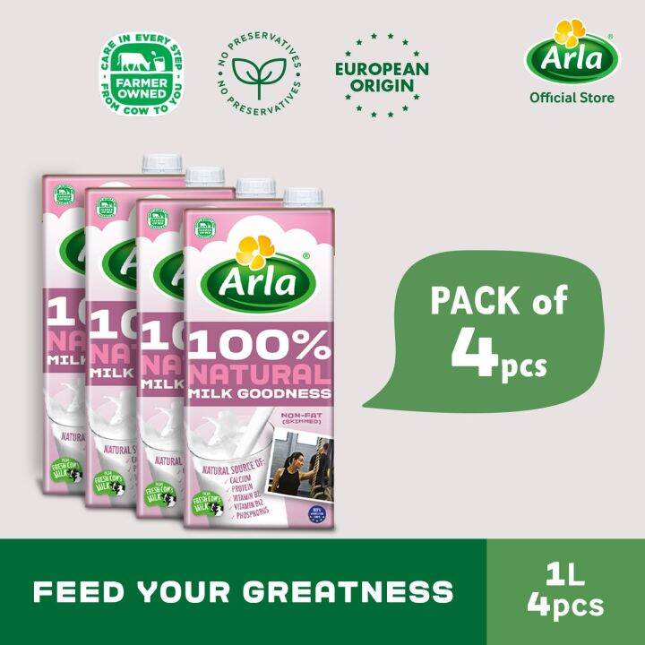 Arla Skimmed Milk 1L 4-Pack | Lazada PH