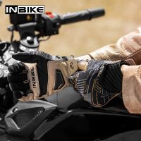 【CW】INBIKE Full Finger Motorcycle Gloves Breathable Mens Motocross Gloves Shockproof Sport Cycling Bike Motorbike Gloves IM903