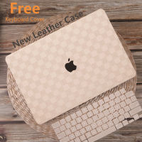 โลโก้ออกแบบหนังตัด2022 2023เคสสำหรับ Macbook ด้าน2023อากาศ15 13.6 A2681อากาศ M1 A2337 Pro 13 M2 A2338 14นิ้วเคสแข็งหนัง PU