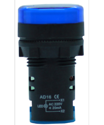 SuperSales - X5 ชิ้น - ไพลอตแลมป์(LED) ระดับพรีเมี่ยม AD16 สีน้ำเงิน AD16 LED Blue color ส่งไว อย่ารอช้า -[ร้าน ThanakritStore จำหน่าย ไฟเส้น LED ราคาถูก ]